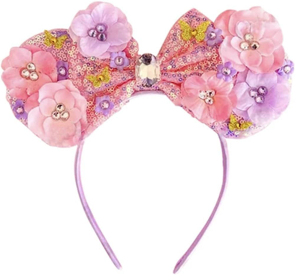 CLGIFT Encanto Minnie Ears, Pick your color, Isabela Madrigal Minnie Ears, Floral minnie ears, Fl... | Amazon (US)