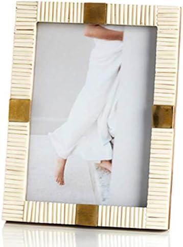 Zodax Maha White Bone with Brass Trim Photo Frame (4 x 6, White) IN-6231 | Amazon (US)