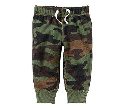 Carter's Baby Boys' Drawstring Camo Pants 6 Months | Amazon (US)