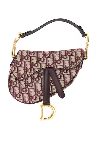 Dior Oblique Trotter Mini Saddle Bag in Red | FWRD 