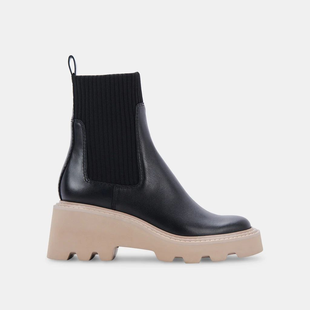 HOVEN H2O BOOTS ONYX LEATHER | DolceVita.com