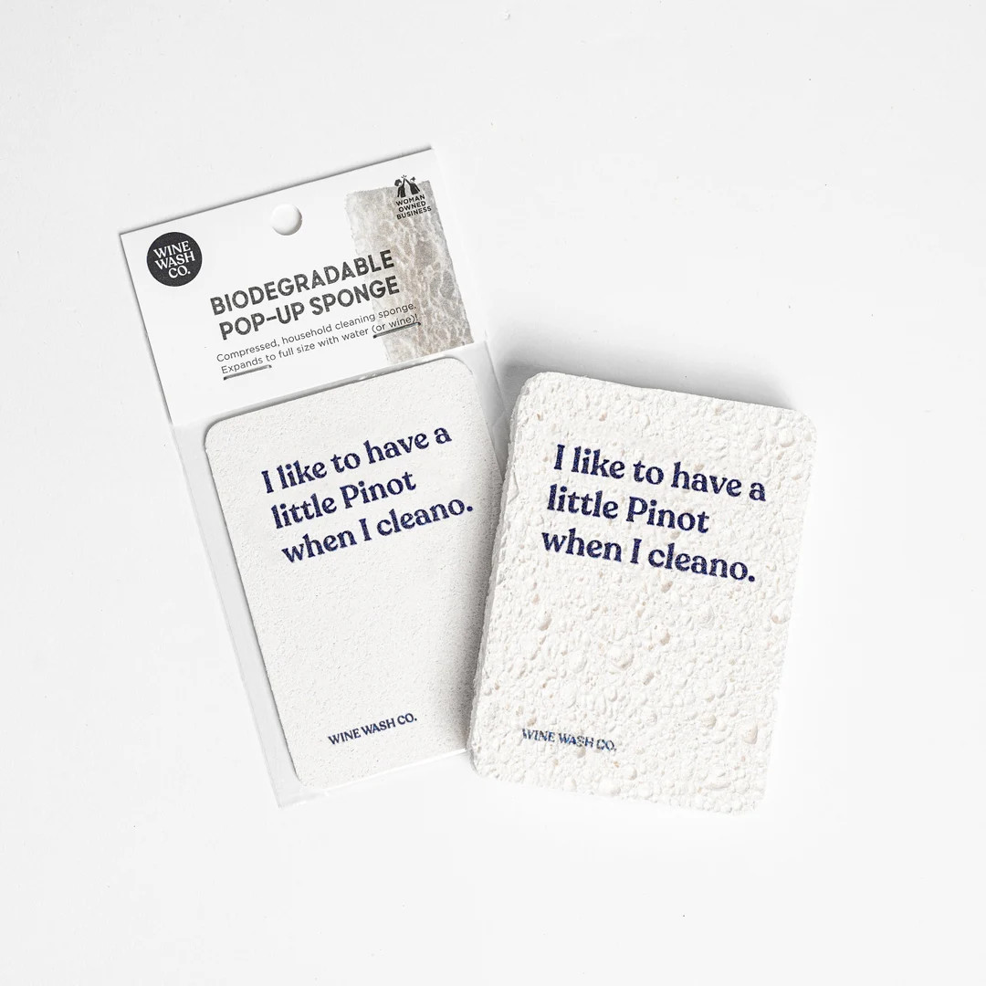 Biodegradable Pop-up Sponge Pinot Cleano Scrubbing Bubbles Kitchen & Household Sponge for Wine Lo... | Etsy (US)