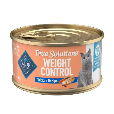 Blue Buffalo True Solutions Fit & Healthy Weight Control Chicken Flavor Premium Wet Cat Food - 3oz | Target