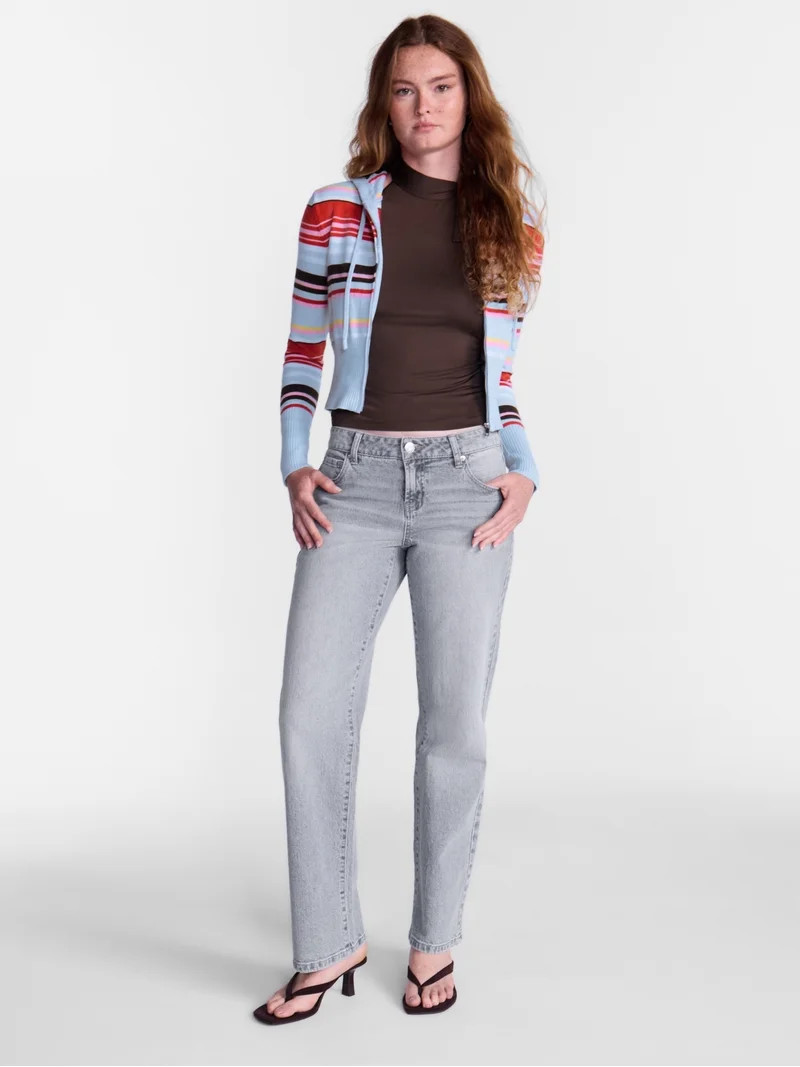 No Boundaries Zip Up Sweater, Women's XXS-XXL | Walmart (US)
