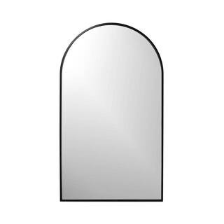 Undbranded Juliet, Arched Iron Mirror, Satin Black 22 in. x 38 in. FG817-ARCH-BLACK-2238 - The Ho... | The Home Depot