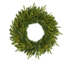 24" LED Long Pine Artificial Christmas Wreath | Michaels Stores