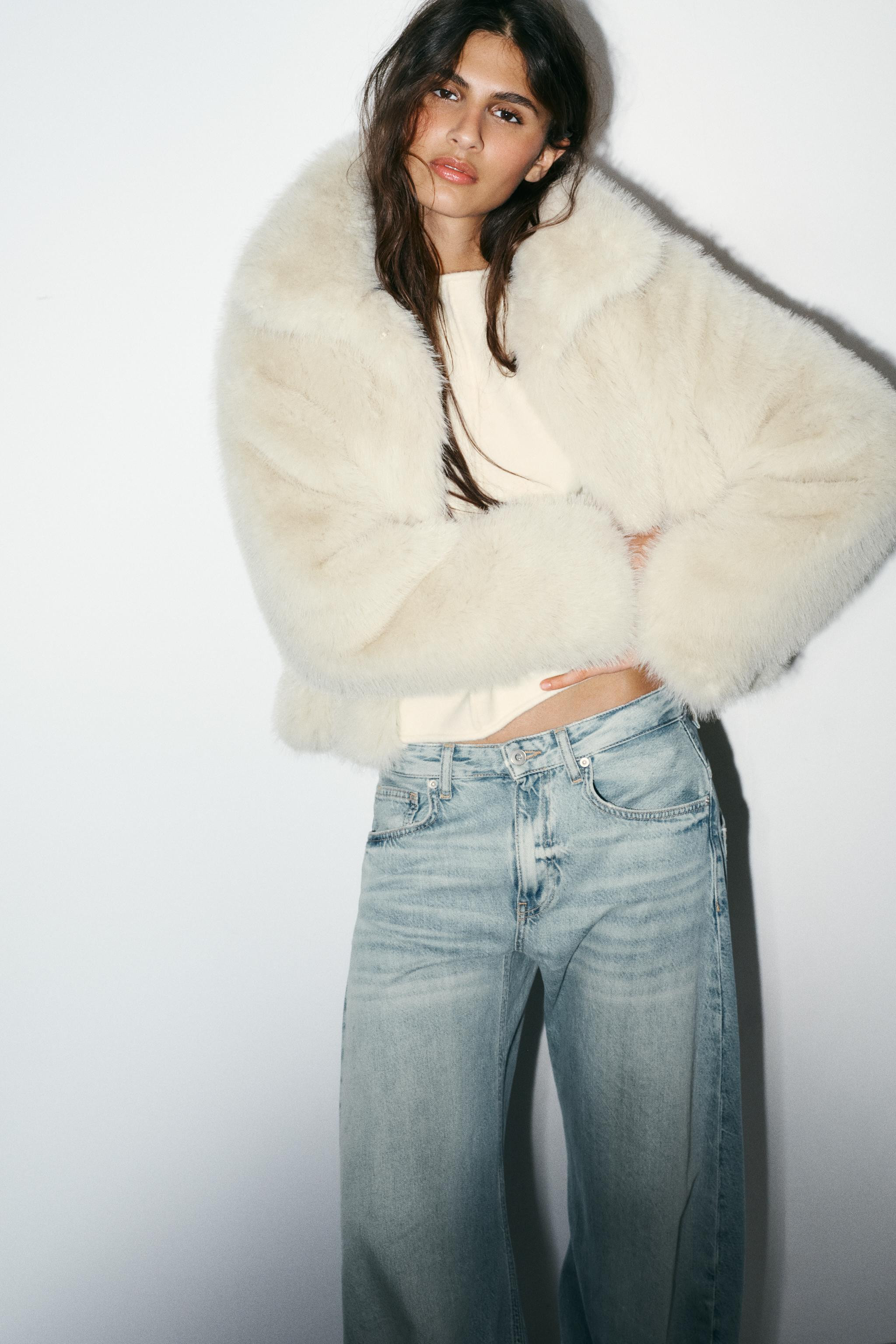 SHORT FAUX FUR COAT | Zara US