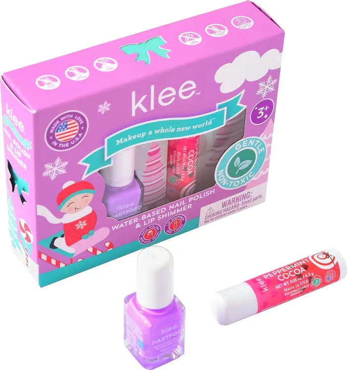 Elves' Sleds - Kids' Holiday Nail Polish and Lip Shimmer Set | Nordstrom