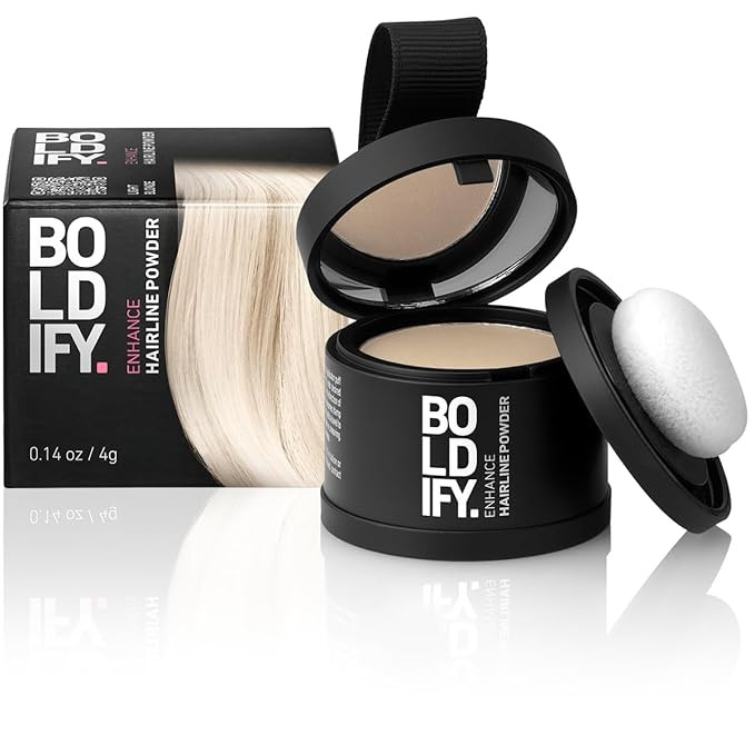 BOLDIFY Hairline Powder Instantly Conceals Hair Loss, Root Touch Up Hair Powder, Hair Toppers for... | Amazon (US)