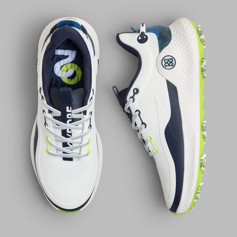G/FORE Men's Mg4+ O2 G/Lock Golf Shoe | Color: Snow / Twilight | Size: 9.5 | G-Fore