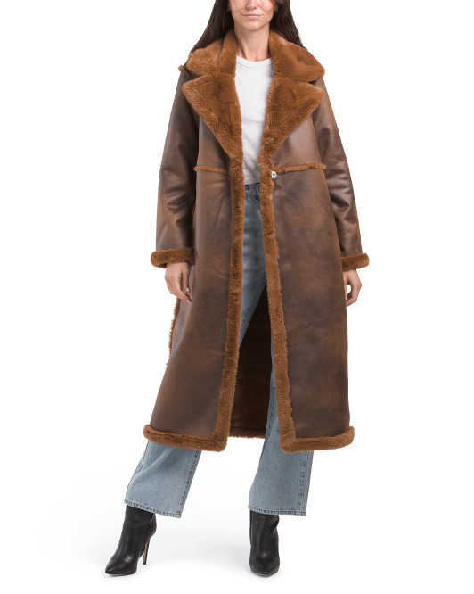 Long Faux Fur Jacket | TJ Maxx