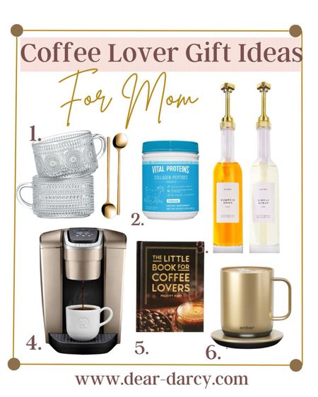 🚨Sale🚨 
Coffee lovers ☕️
 
Gift ideas for the coffee loving moms 

My favorite coffee mugs with gold spoon

Powder Collagen 

 Flavored syrup  pump bottle that are pretty enough to sit on the counter set of 2

Sale 🚨 alert . The gold keureg coffee machine ☕️❤️ We love ours 

Coffee book 

A splurge gift a coffee cup that keeps your coffee warm all day

#LTKhome #LTKstyletip #LTKGiftGuide