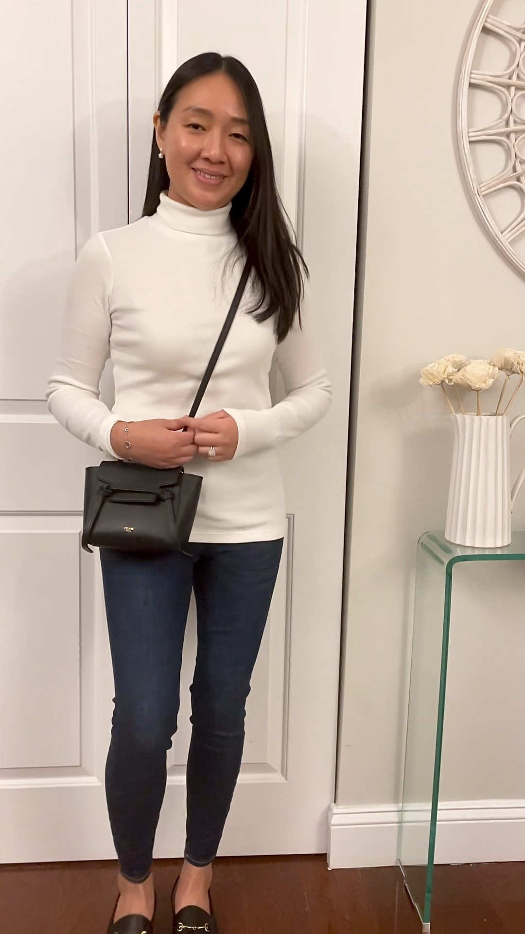#WalmartPartner #WalmartFashion @walmartfashion 

$18 lightweight turtleneck
I took size M for a relaxed fit

$19 jeans in 0 short (true to size) in the dark tint wash

#LTKunder50 #LTKsalealert #LTKunder100