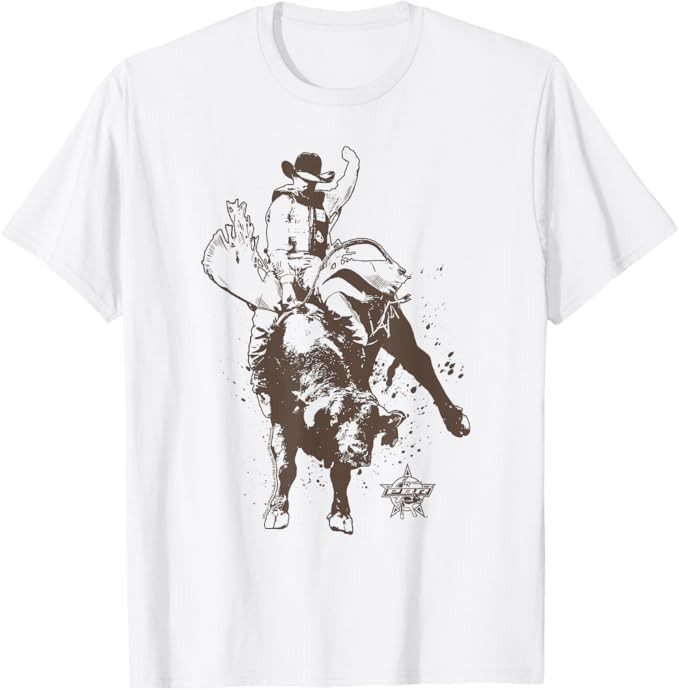 Cowboy Majestic Riding PBR Logo T-Shirt | Amazon (US)