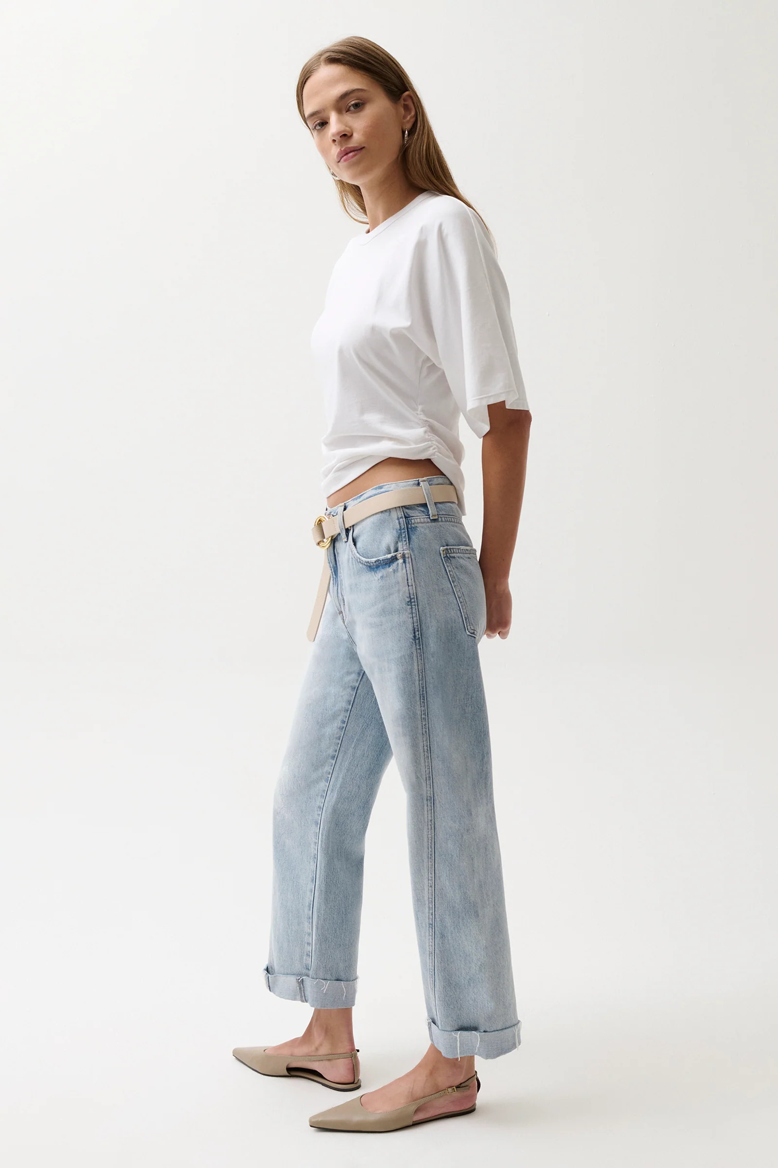 Kacey Mid Rise Cuffed Boyfriend - Berkeley | Pistola Denim