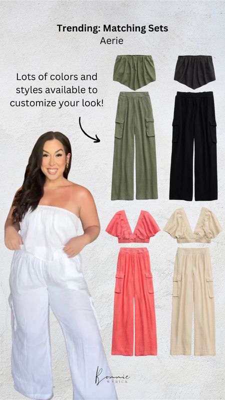 Now Trending: Matching Sets 😍 Midsize Fashion | Vacation Outfit | Beach Outfit | Gauze Set | Cargo Pants | Spring Fashion | Spring Outfit

#LTKstyletip #LTKmidsize #LTKtravel