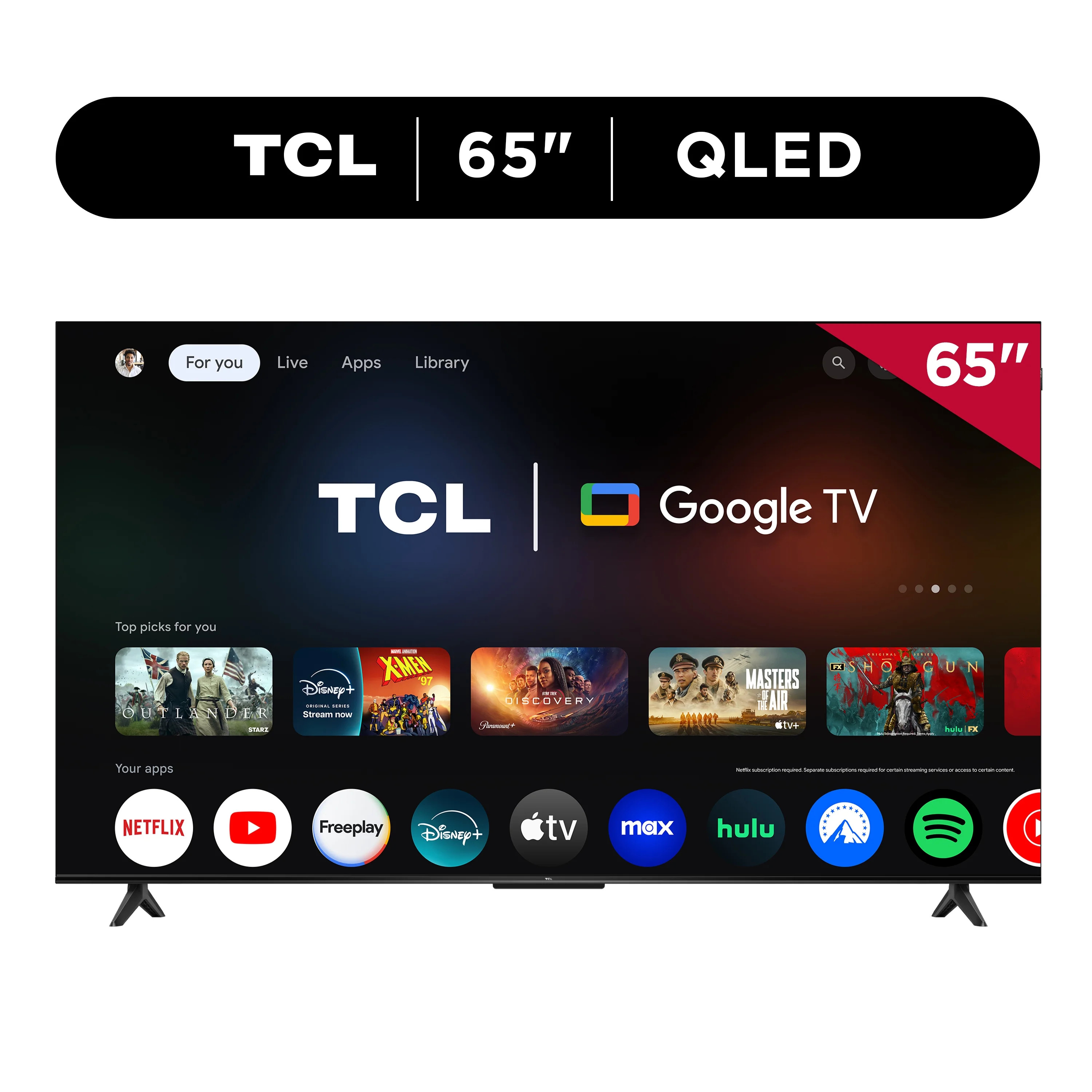 TCL 65" Q Series (NEW 2025)  4K UHD HDR QLED Smart TV with Google TV – 65Q51K | Walmart (US)