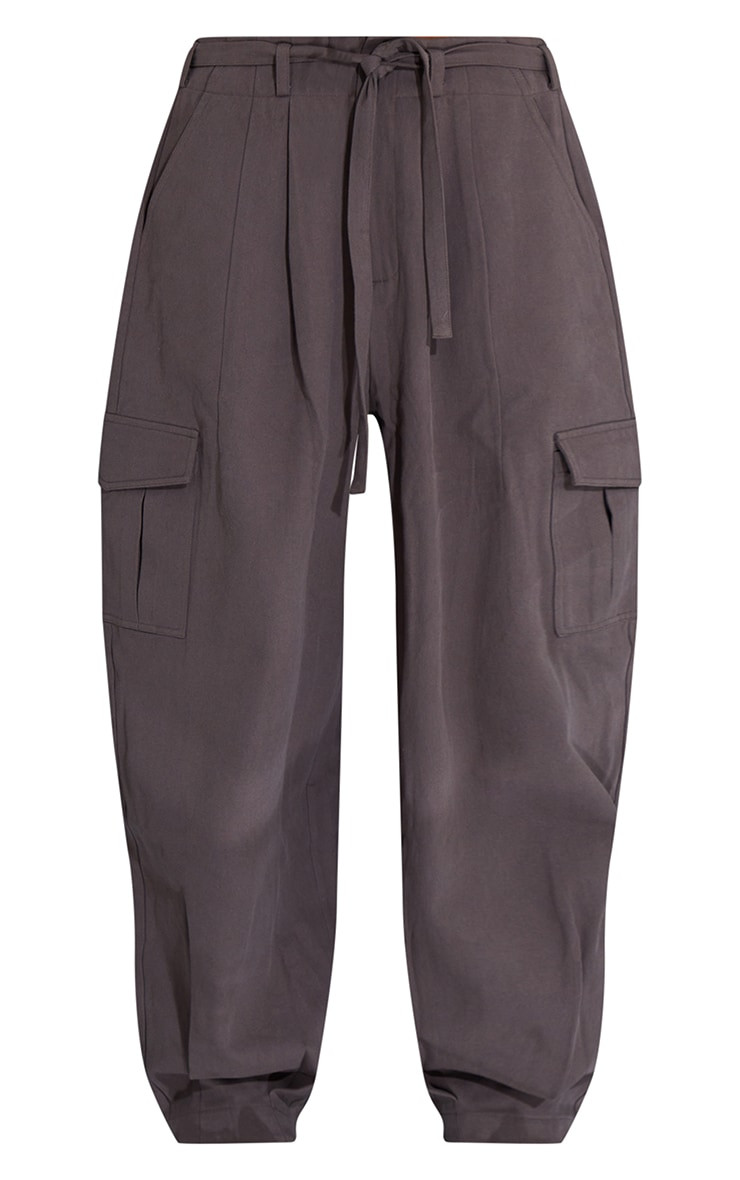 Grey Baggy Low Rise 90’s Cargo Trousers | PrettyLittleThing UK
