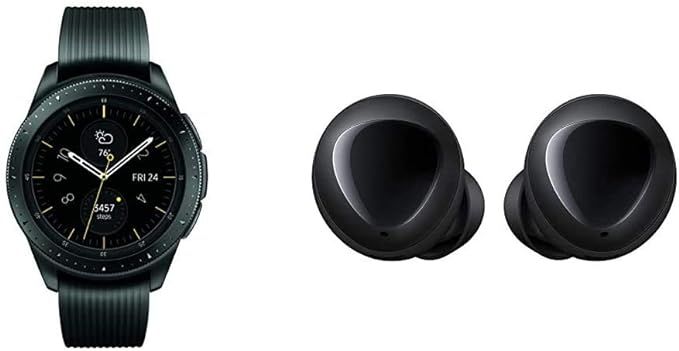 Samsung Galaxy Watch (42mm, GPS, Bluetooth) – Midnight Black (US Version) & Galaxy Buds True Wi... | Amazon (US)