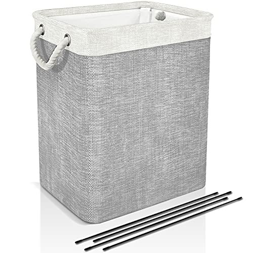 DYD Laundry Basket with Handles & Brackets Large Hamper for Kid Girl Collapsible Washing Bin Buil... | Amazon (US)