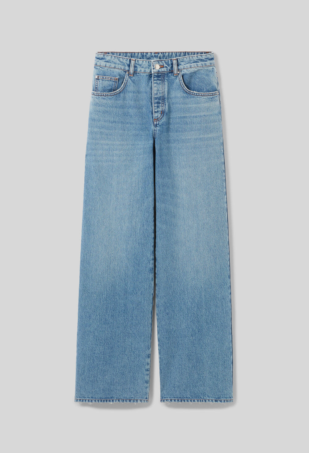 Jean denim droit large délavé | Claudie FR | Claudie Pierlot (FR, DE, ES, UK)
