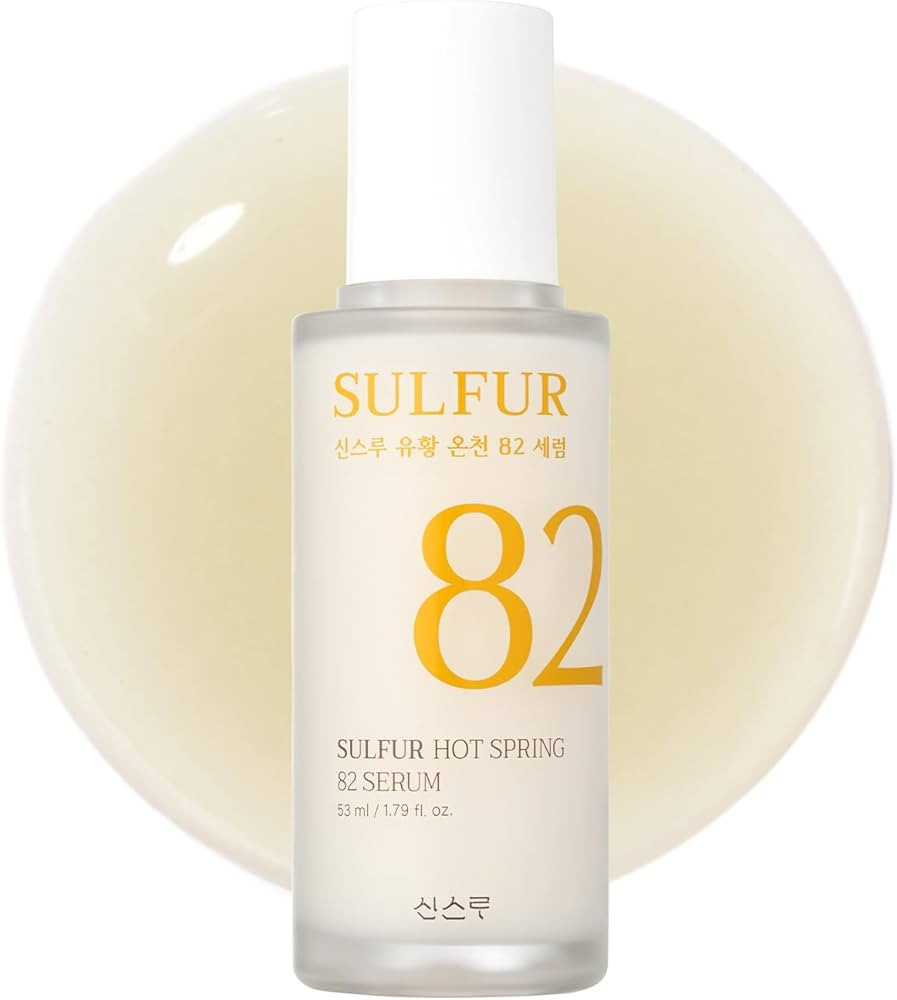 Sulfur Hot Spring Water 82% Soothing Serum with Ceramide, Panthenol, Hyaluronic acid, Hydrating, ... | Amazon (US)