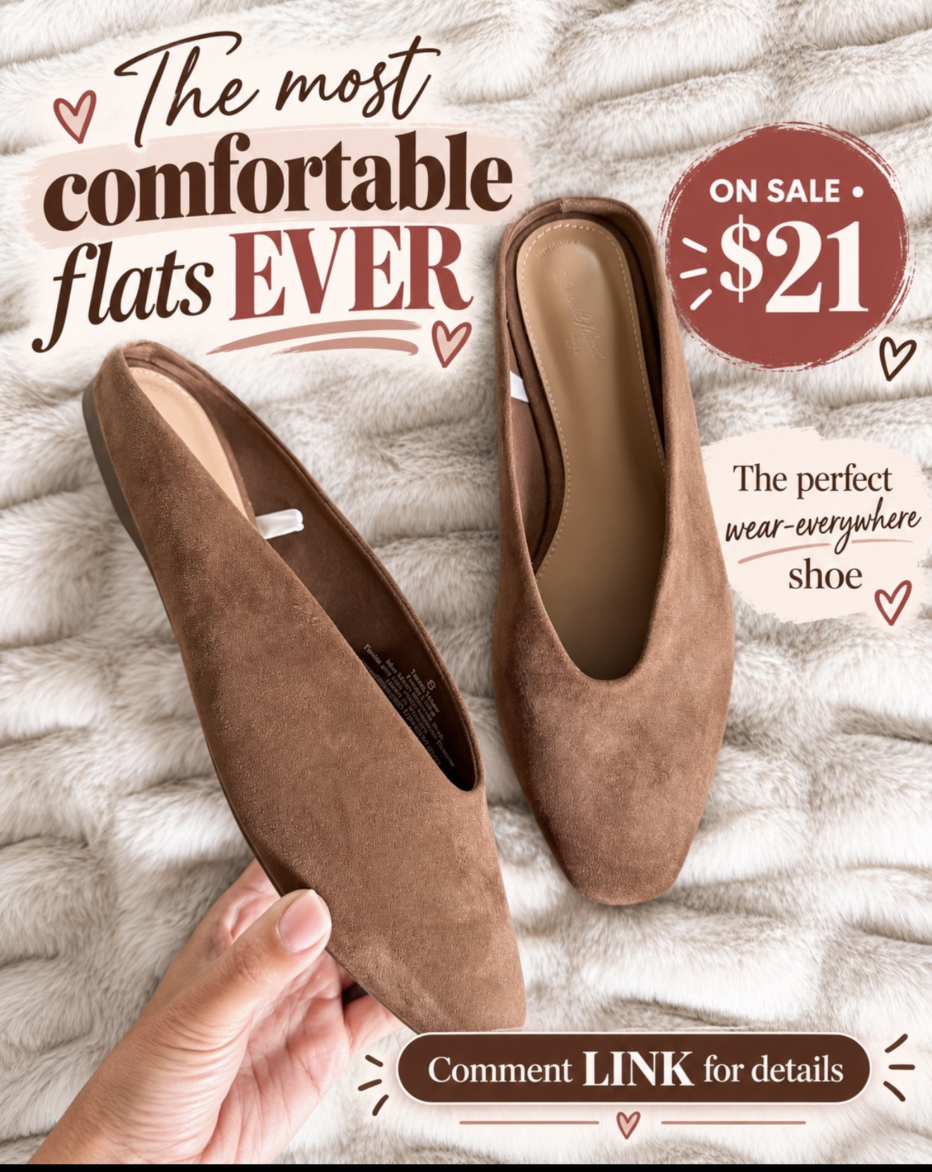 The most comfortable flats I’ve EVER worn are on sale for $21! The prettiest fall color and truly an all-day shoe 🙌🏻 Comment LINK for details!

#LTKSaleAlert #LTKOver40 #LTKSeasonal