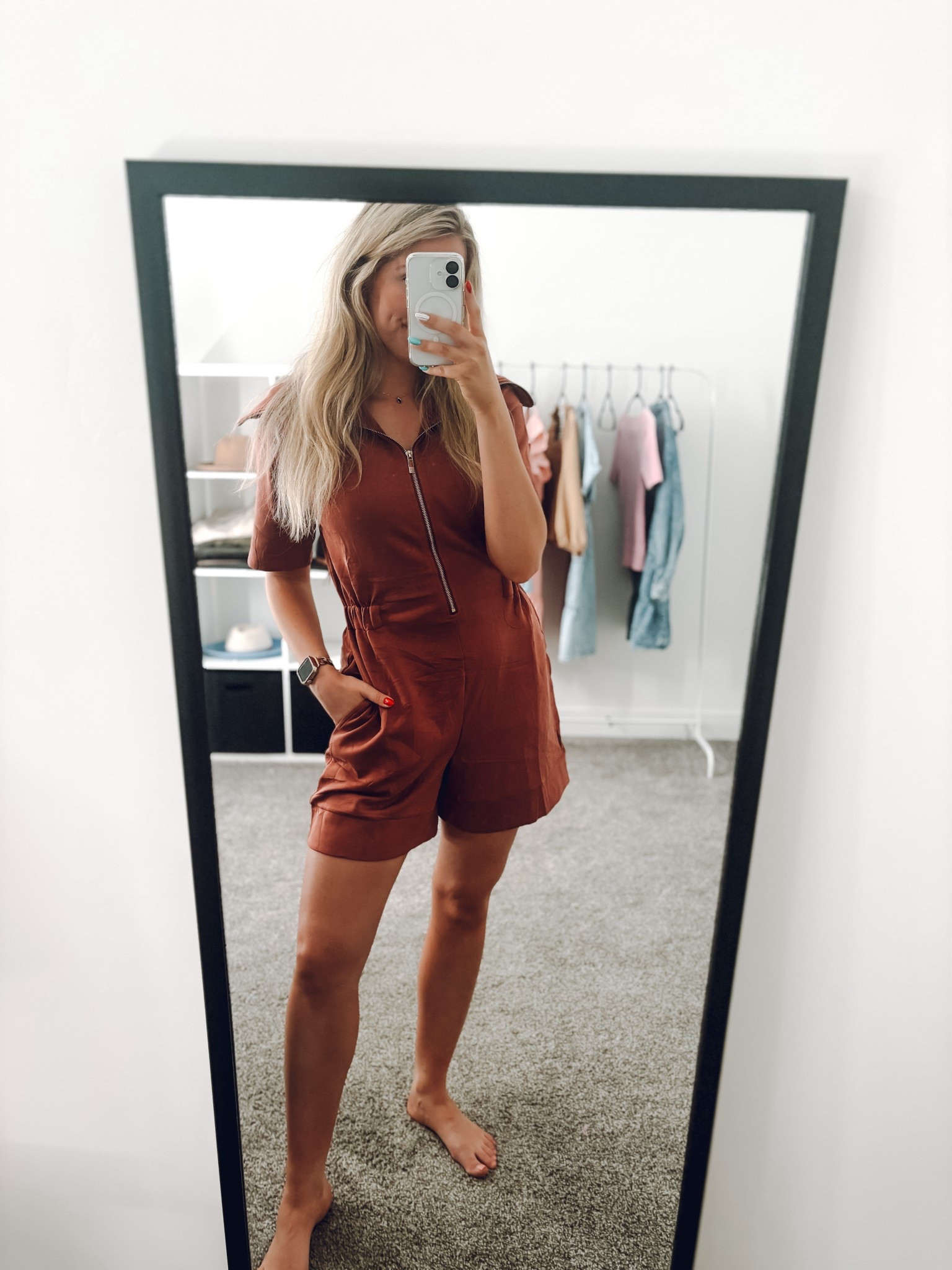 the romper of my dreams!! seriously the softest material, has pockets, and the elastic waist in the back is so cute!! More colors! Wearing my usual size M

| summer outfit | romper | 

#LTKFindsUnder100 #LTKSummerEdit #LTKSeasonal