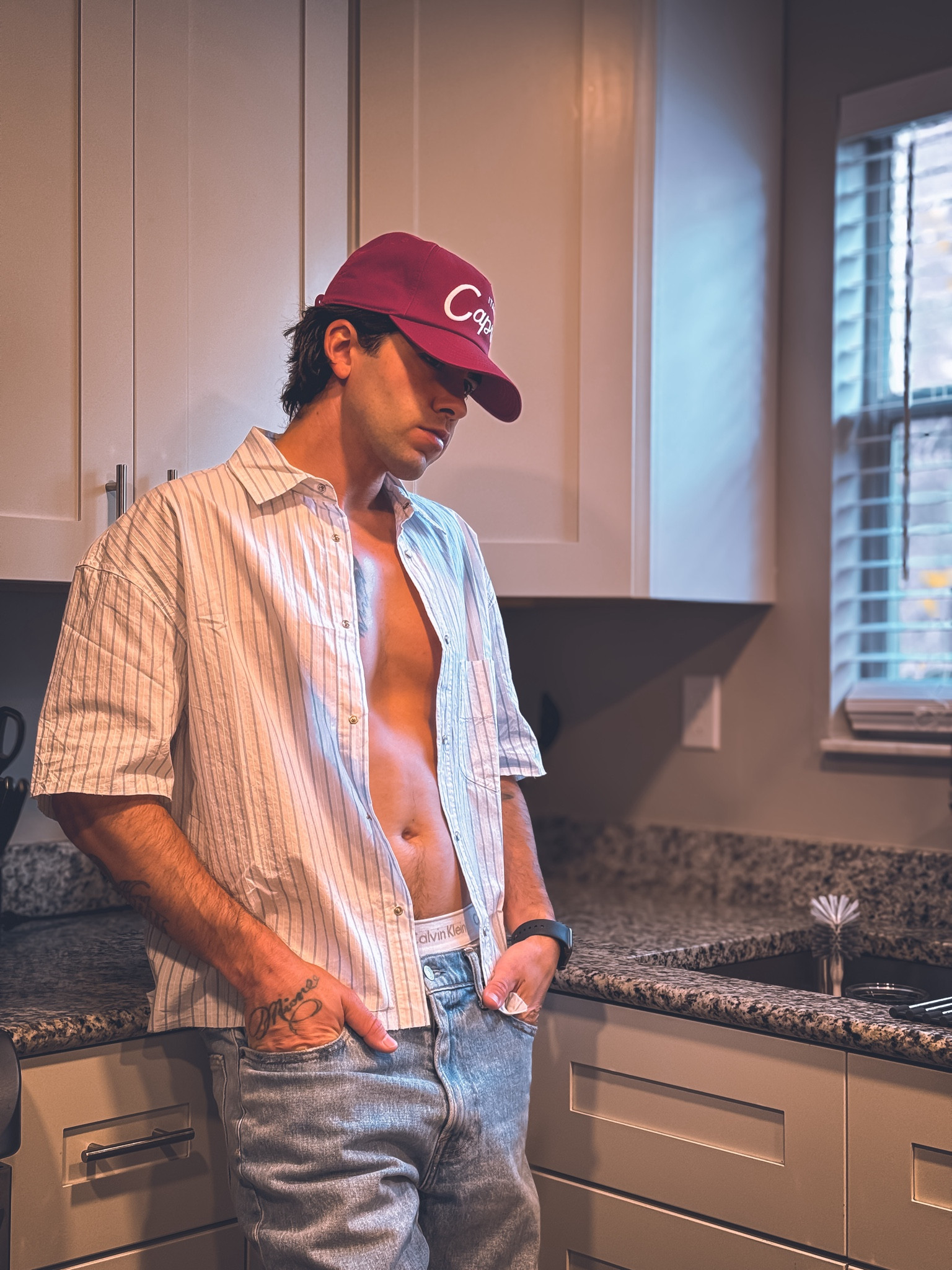 Shirt : ZARA STRIPED SHIRT X TWOJEYS LIMITED EDITION
Pant : Abercrombie Loose Jean 
Boxer : Calvin Klein
Hat : Ubran Outfitters Capri Italy 
#zara #menwear #menstyle #menfashion 

#LTKMens #LTKOver40