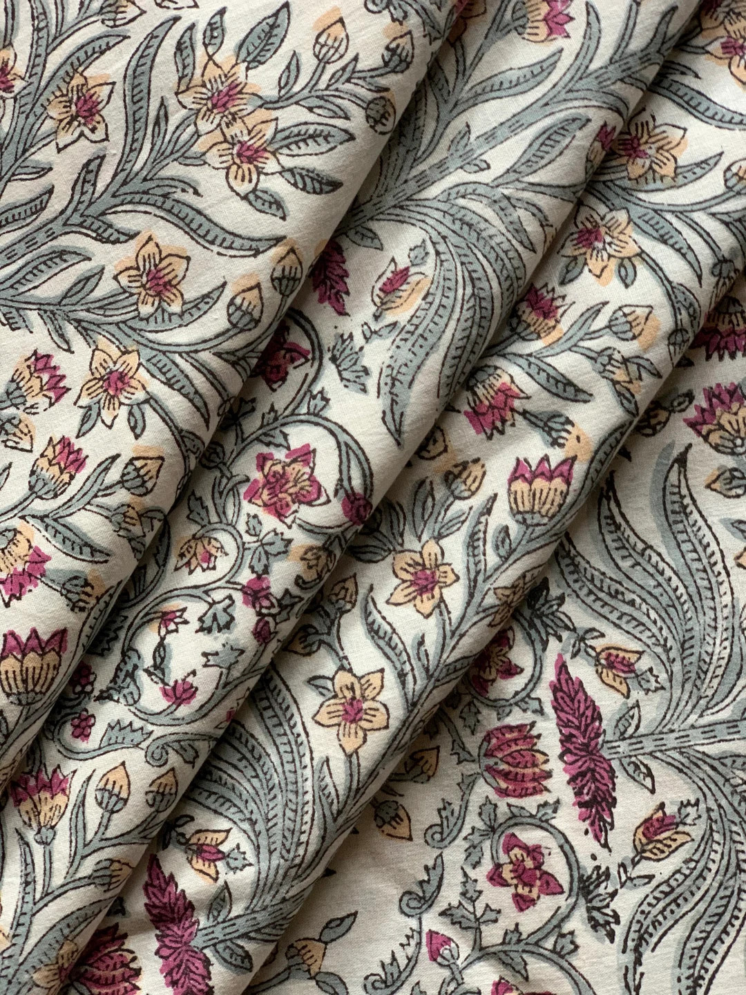 Hand Block Printed Fabric, Cotton Fabric, cushion cover, Indian Fabric, fabric by yard, Napkin fa... | Etsy (CAD)