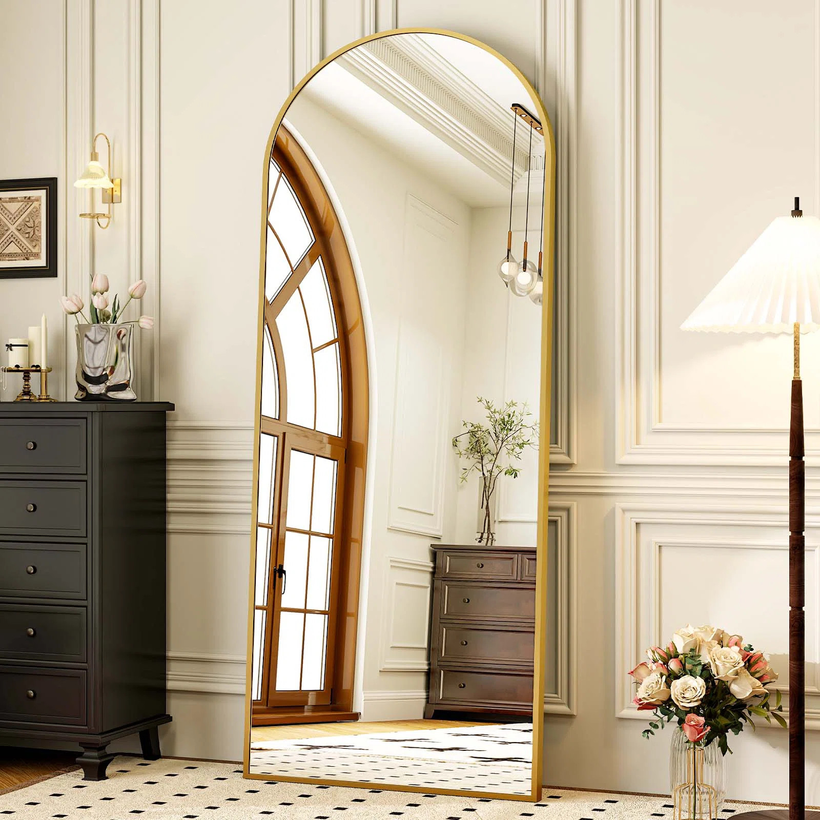 Beekman Arch Full Length Mirror with Stand Leaning and Floor Mirrors | Wayfair North America