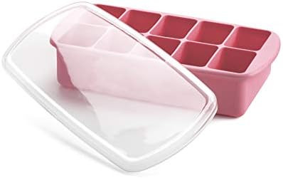 melii Silicone Baby Food Freezer Tray with Lid - Pink | Amazon (CA)