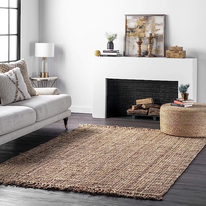 nuLOOM Daniela Farmhouse Chunky Jute Area Rug | Amazon (US)