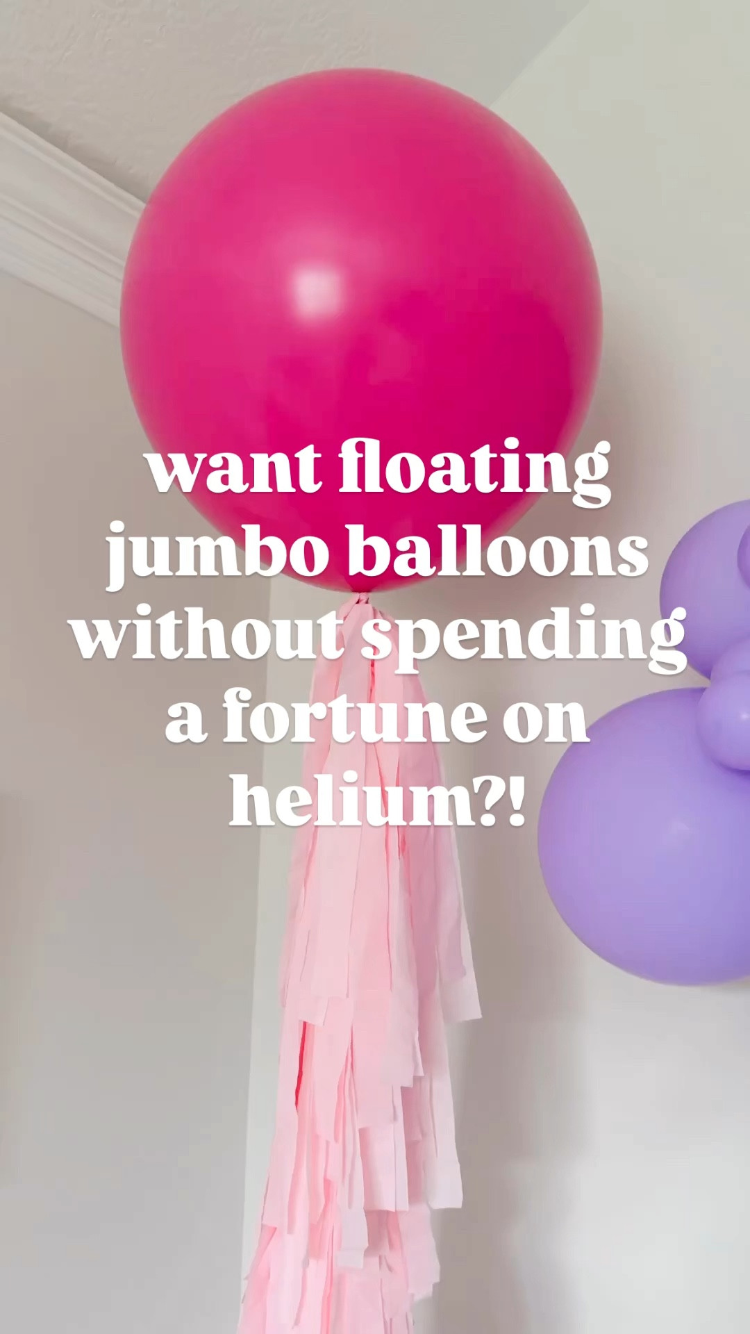 love the impact of jumbo balloons but not the cost of helium?! Try this hack!

#LTKFamily #LTKKids #LTKParties