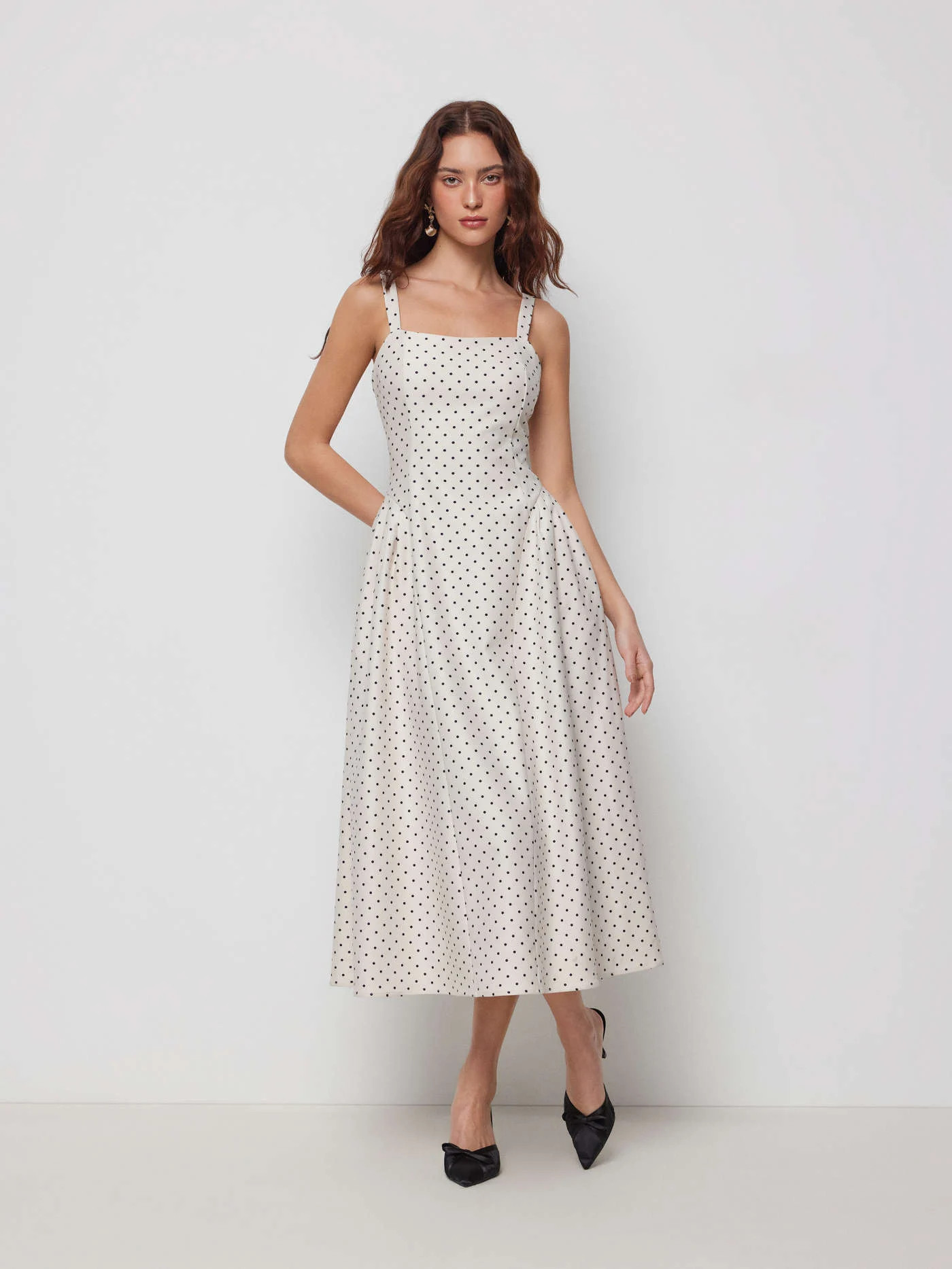 POLKA DOT SQUARE BUCKLE BELT $9.90Flash Shipping | Cider