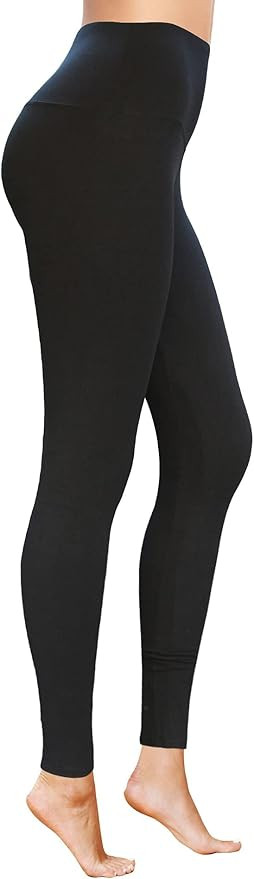 COMFY FOREVER Leggings for Women W/5' High Waist Tummy Control Ankle Length Pants | Amazon (US)