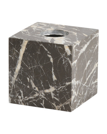 Marble Tissue Box Holder | TJ Maxx
