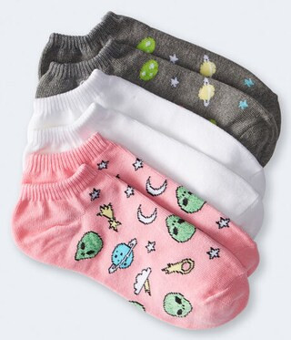 Space Aliens Ankle Sock 3-Pack | Aeropostale