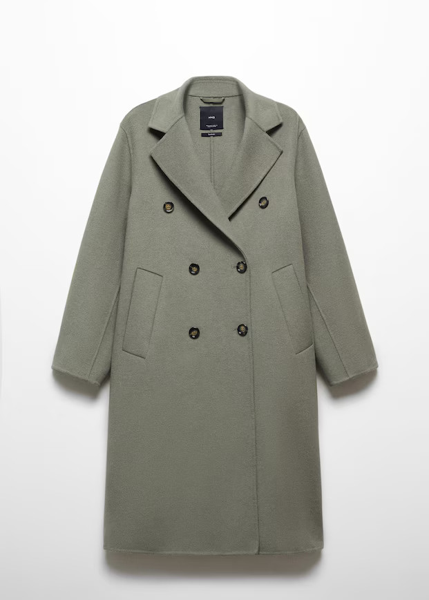Handmade oversized wool coat -  Women | Mango USA | MANGO (US)