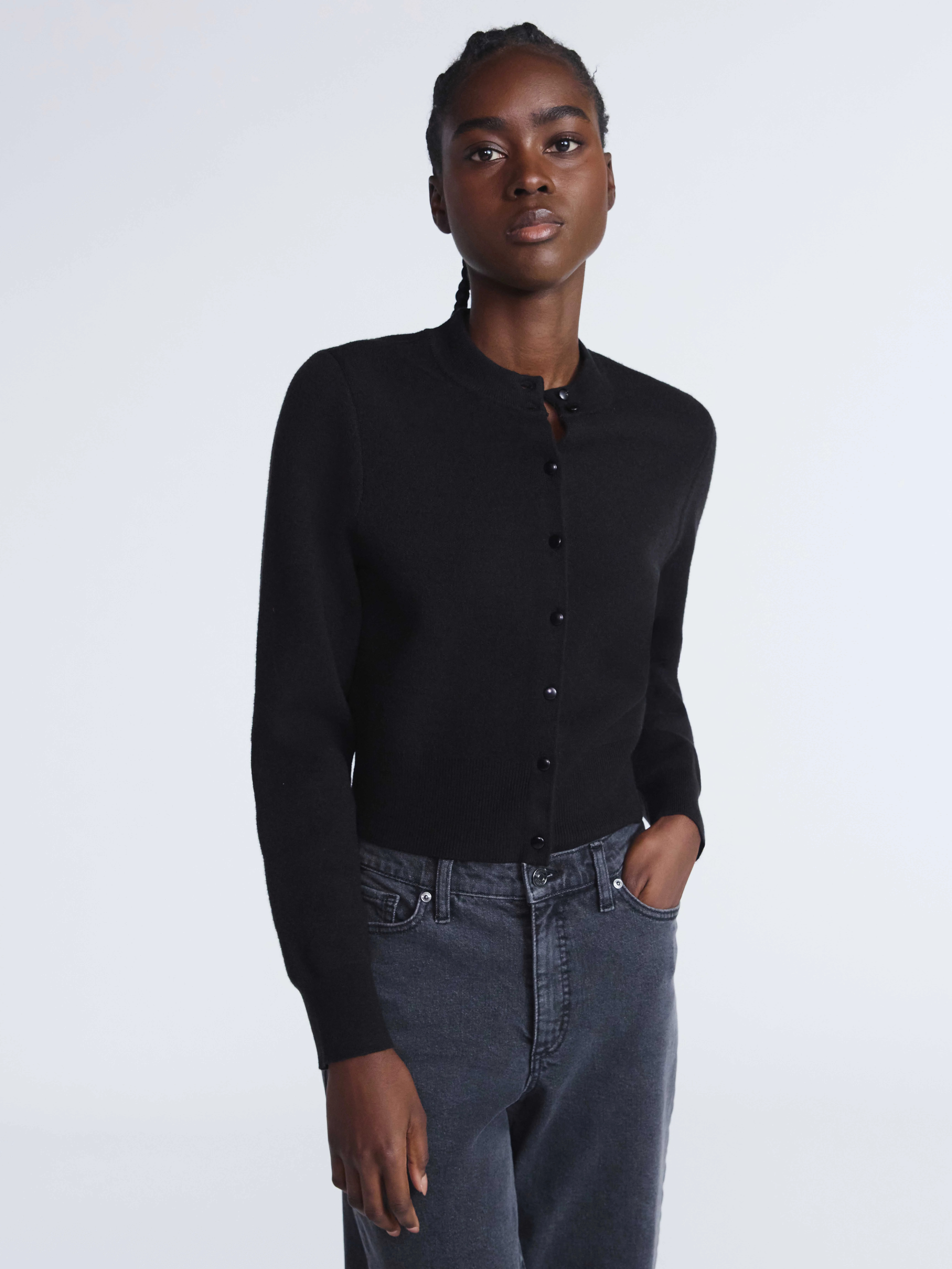 Scoop Women’s and Women's Plus Shrunken Cardigan Sweater, Midweight, Sizes XS-4X | Walmart (US)