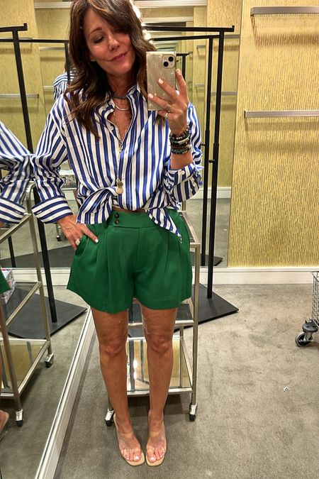 Shorts season. Go with the matching blazer or a t shirt or a stripe coloblt blue shirt!  
True to size 
Summer outfit
Dressy Shorts outfit 
Stripe men’s inspired shirt 

#LTKSeasonal #LTKtravel #LTKstyletip