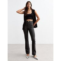 New Look Flared Jeans - Black, Black, Size 16, Inside Leg 32, Women | Very (UK)