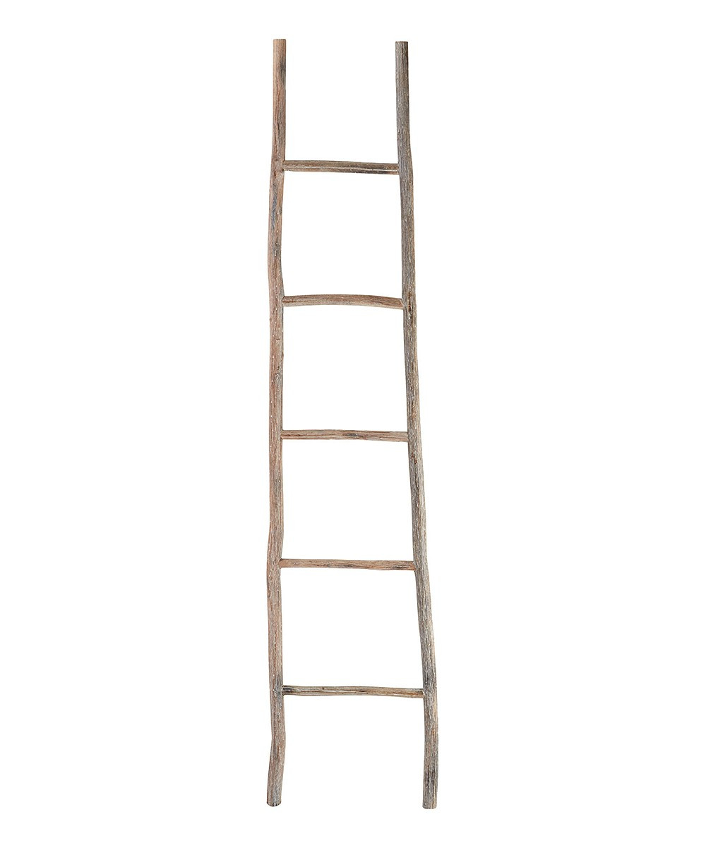 White-Washed Wood Decorative Ladder | Zulily