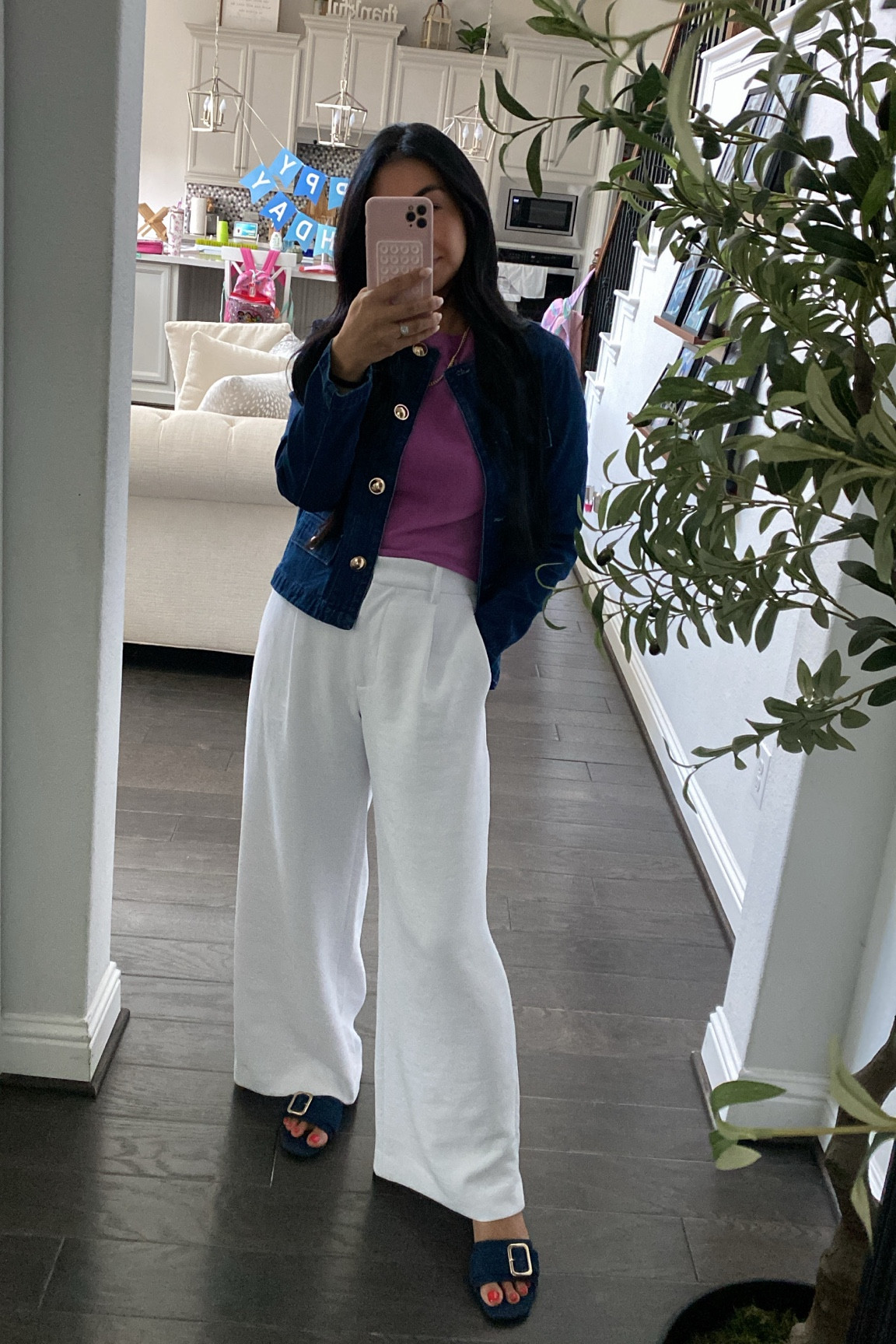What I wore today

Denim jacket + trousers 

#LTKOver40 #LTKWorkwear