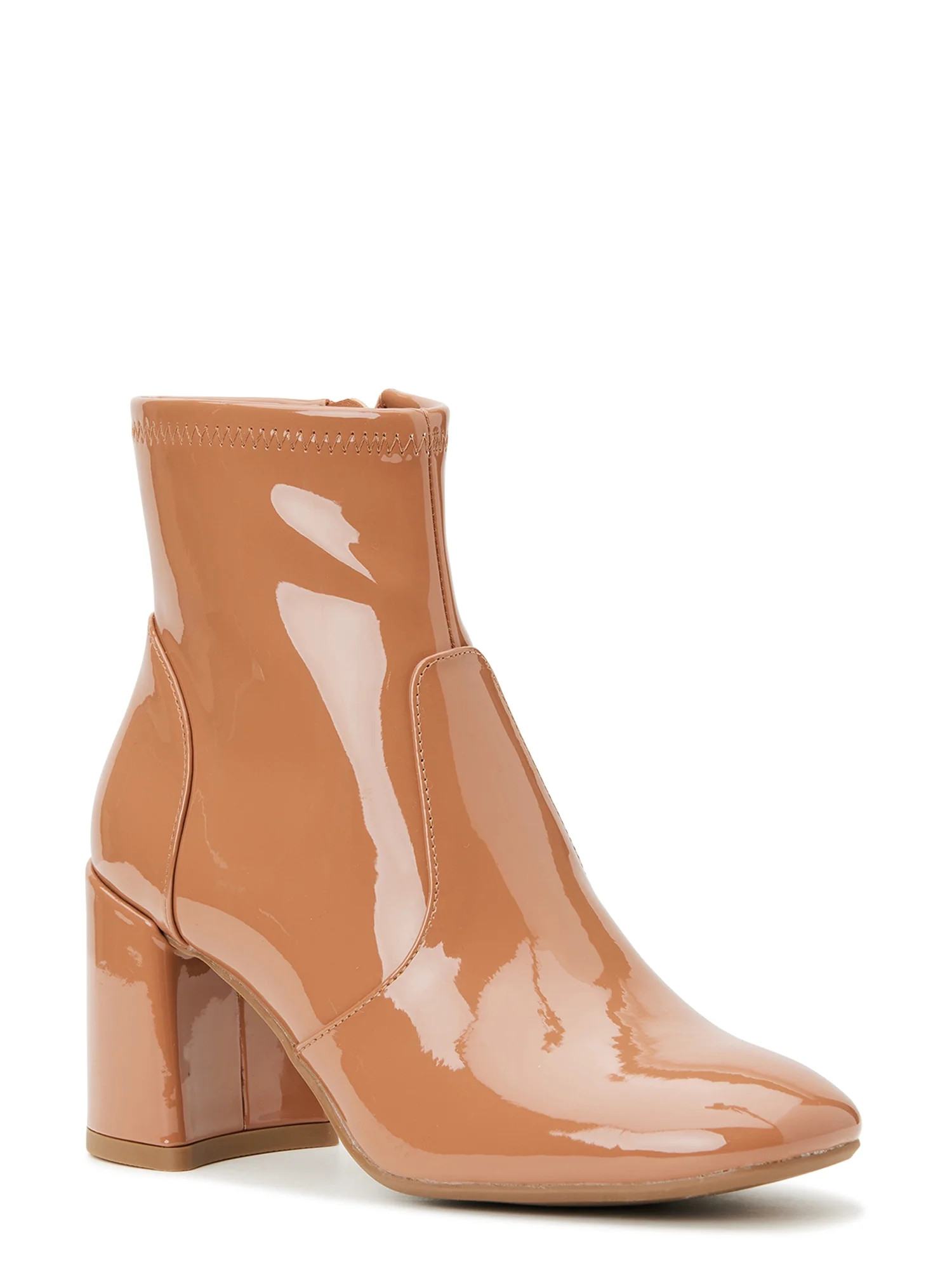 Madden NYC Women's Side Zip Heeled Bootie - Walmart.com | Walmart (US)