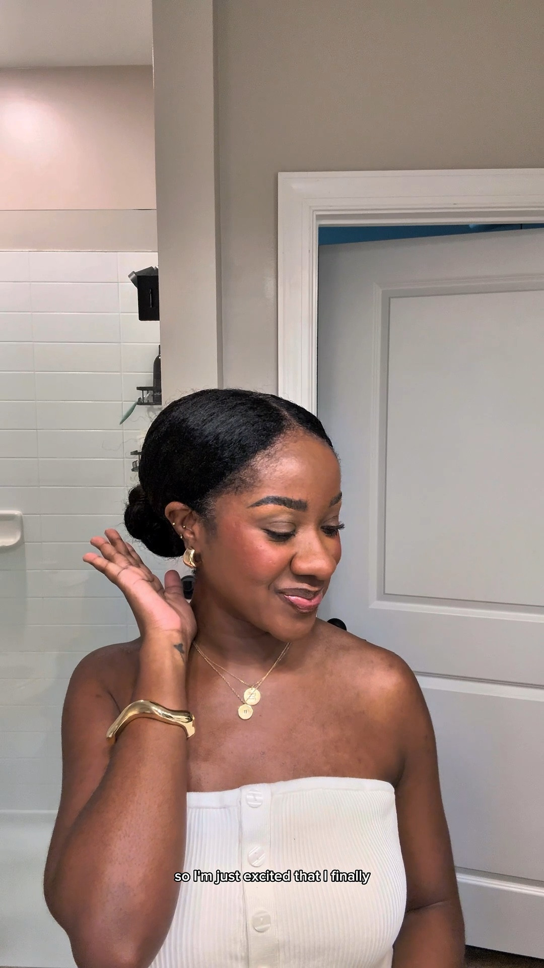 Slick back bun on thick natural hair 

#LTKBeauty #LTKStyleTip #LTKFindsUnder50