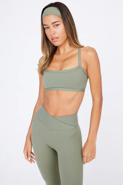 DAYFLEX BANDEAU SPORTS BRA - VINTAGE KHAKI | TALA (UK)