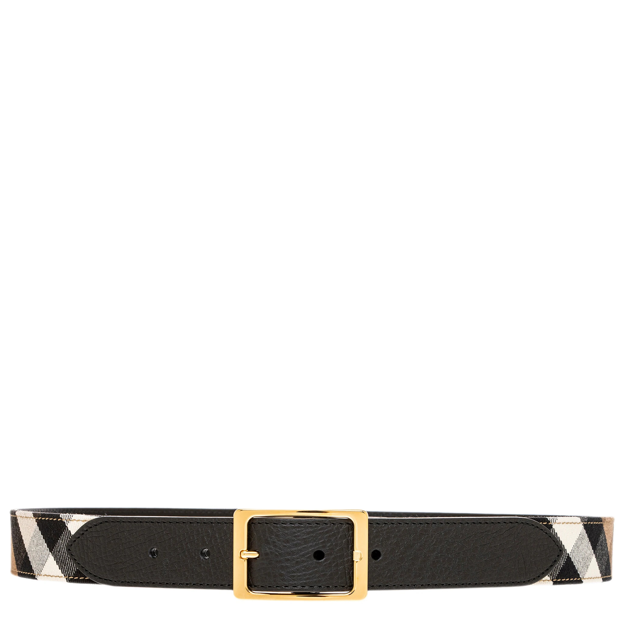Burberry Reversible Check Pattern Belt 1.2" Wide | Overstock