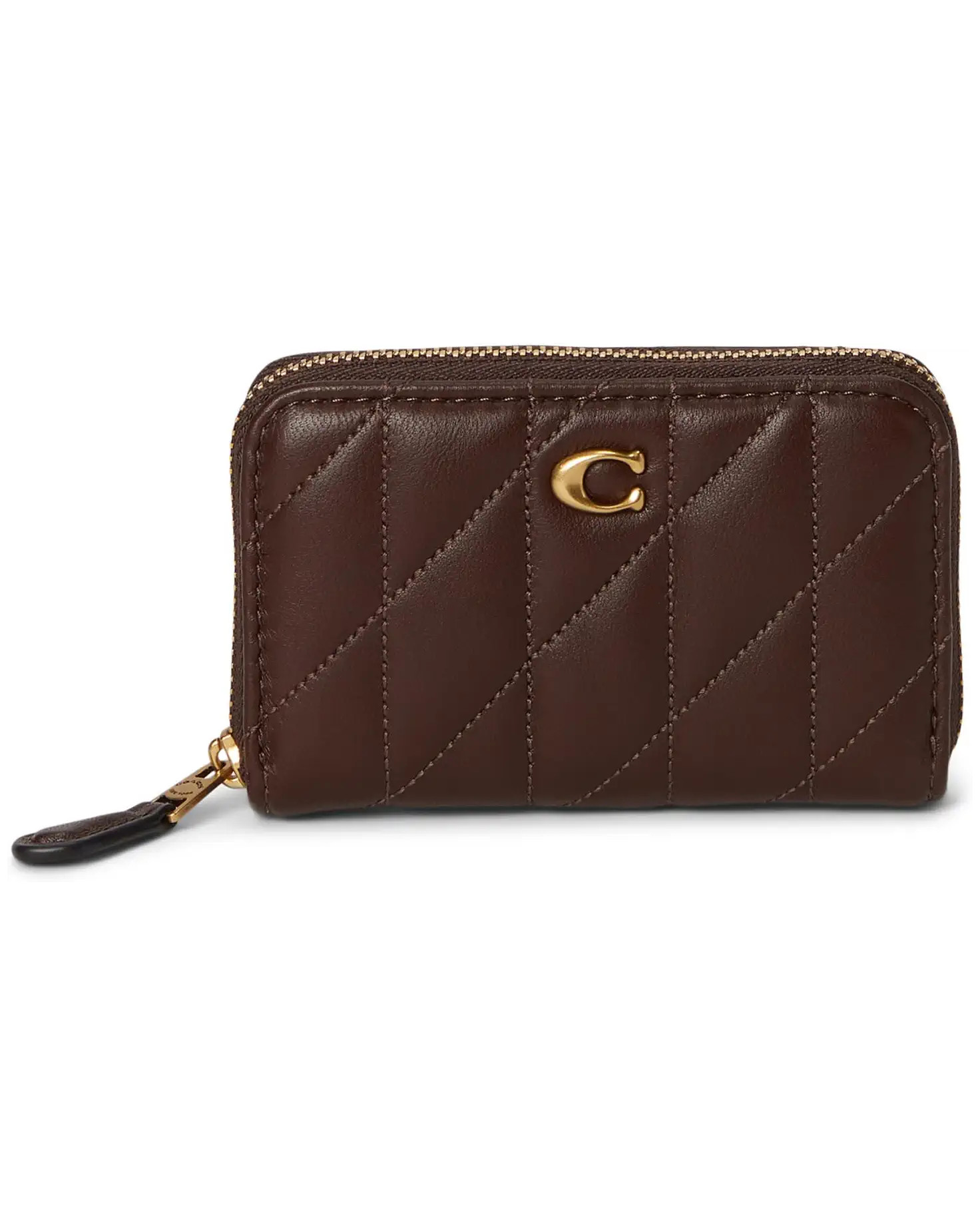 COACH Small Zip Around Card Case with Pillow Quilting | Zappos.com