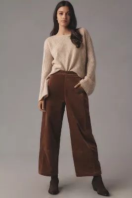 The Izzie Relaxed Pull-On Barrel Pants by Pilcro: Corduroy Edition | Anthropologie (US)